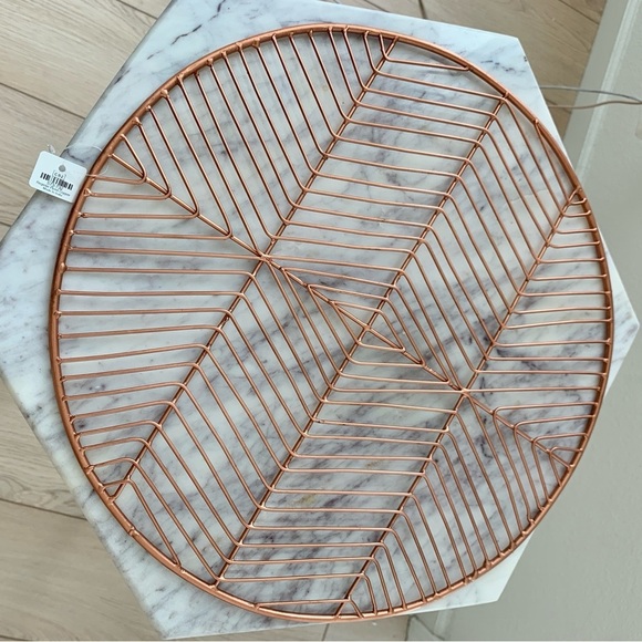 CB2 Copper Register Metal Wire Placemat Charger Plate Trivet - Picture 3 of 4